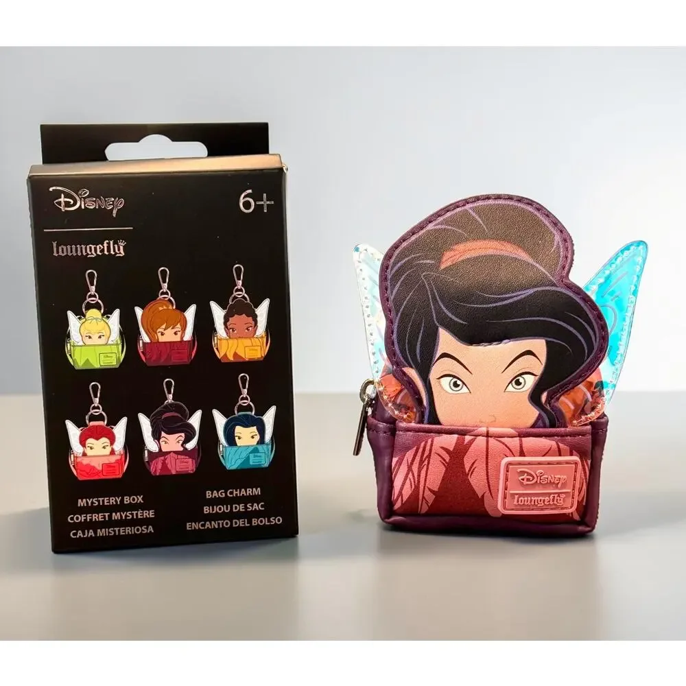 Loungefly Disney Fairies Vidia Cosplay Mini Backpack Bag Charm Keychain NWT